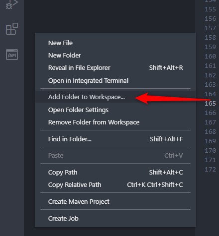 add folder to workspace vs code