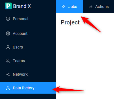 Data Factory Tab