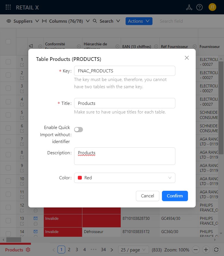 enable quick import without identifiers