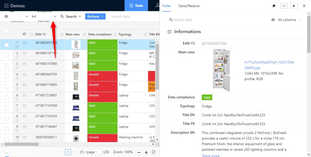 Troubleshooting screen